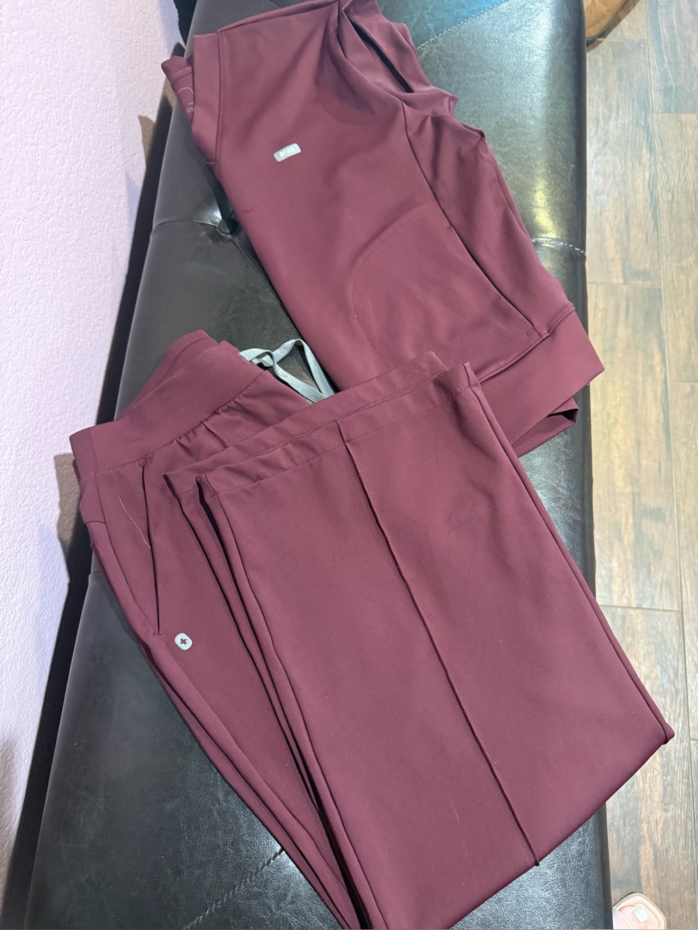 L/LP FIGS FormX scrub set Burgundy NWOT